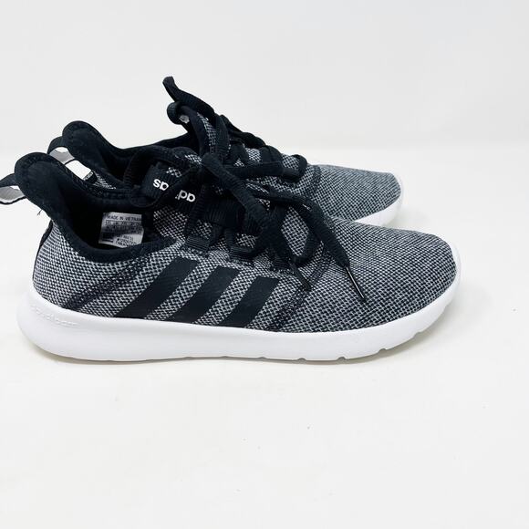 Adidas Womens 6 Black Gray Cloudfoam Pure 2.0 Running Shoes Sneakers Athletic - Picture 2 of 11